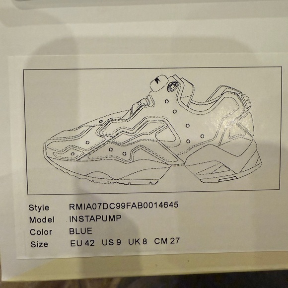 Reebok GOAT Exclusive Instapump Fury “Blue” Size 9 - NWT - Rare!! - Picture 11 of 11